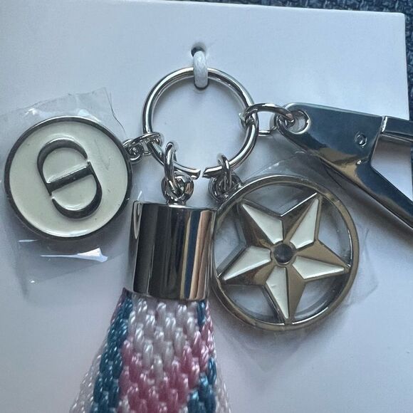 CHRISTIAN DIOR Woven Logo Keychain - Picture 3 of 8